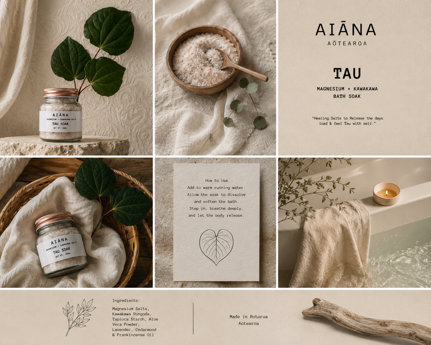 TAU - Magnesium + Kawakawa Bath Soak